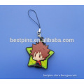 Soft PVC Kids Phone Small Charm Strap Tag